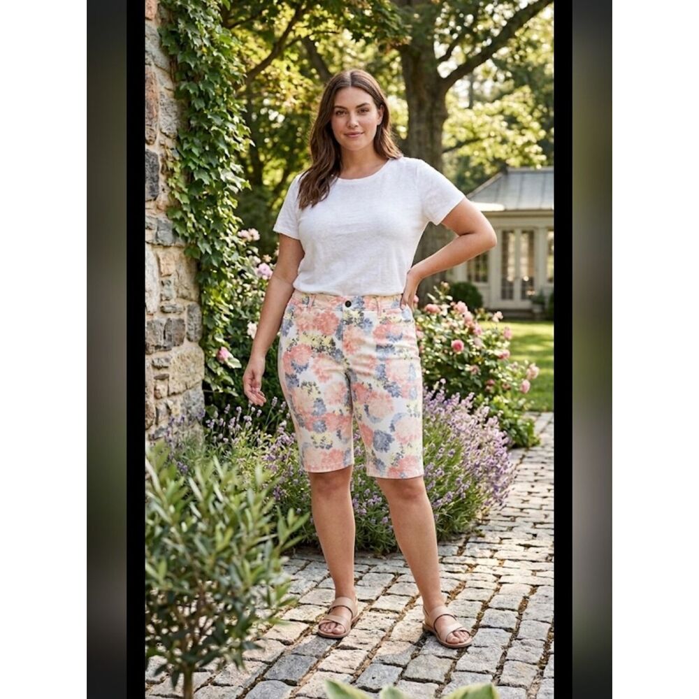 Charter Club Capris Sz 14P Floral